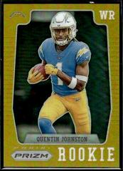 Quentin Johnston [Gold] #PFR-9 Football Cards 2023 Panini Prizm Flashback Rookie Prices