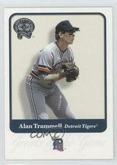 Alan Trammell #28 Baseball Cards 2001 Fleer Greats Prices