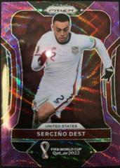 Sergino Dest [Purple Wave] #206 Soccer Cards 2022 Panini Prizm World Cup Prices