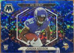 Jordan Addison [No Huddle Blue] #ND-14 Football Cards 2023 Panini Mosaic NFL Debut Prices