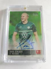 Xaver Schlager [Neon Green Refractor] Soccer Cards 2021 Stadium Club Chrome Bundesliga Autographs Prices