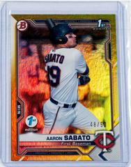 Aaron Sabato [Gold Foil] #BFE-125 Baseball Cards 2021 Bowman 1st Edition Prices