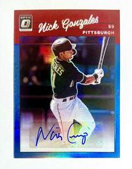 Nick Gonzales [Carolina Blue] #1990-NG Baseball Cards 2023 Panini Donruss Optic Retro 1990 Signatures Prices