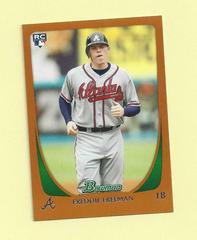 Freddie Freeman [Orange] #205 Baseball Cards 2011 Bowman Prices