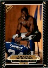 Shawn Springs [Player's Private Issue] #3 Football Cards 1997 Topps Gallery Prices