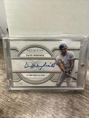 Dave Winfield Baseball Cards 2022 Topps Definitive Legendary Autograph Collection Prices