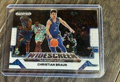Christian Braun [White Sparkle] #WS-CB Basketball Cards 2022 Panini Prizm Draft Picks Widescreen Prices