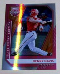 Henry Davis [Pink] Baseball Cards 2021 Panini Elite Extra Edition Prices