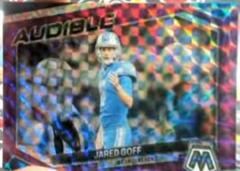 Jared Goff Football Cards 2023 Panini Mosaic Audible Prices