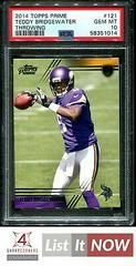 Teddy Bridgewater [Throwing] #121 Football Cards 2014 Topps Prime Prices
