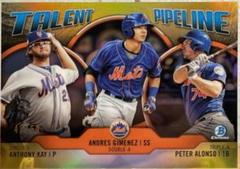 Anthony Kay, Andres Gimenez, Peter Alonso [Gold Refractor] #NYM Baseball Cards 2019 Bowman Chrome Talent Pipeline Prices
