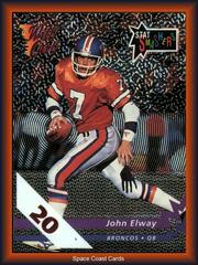 John Elway [20 Stripe] Football Cards 1992 Wild Card Stat Smashers Prices