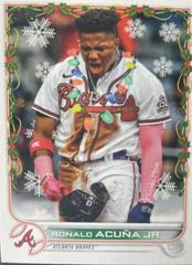 Ronald Acuna Jr. [SP Variation] Baseball Cards 2022 Topps Holiday Prices