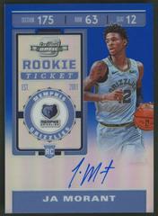 JA Morant [Autograph Blue] #106 Basketball Cards 2019 Panini Contenders Optic Prices