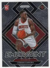 Usman Garuba #29 Basketball Cards 2021 Panini Prizm Emergent Prices