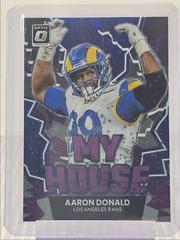 Aaron Donald [Purple Stars] #MH-19 Football Cards 2022 Panini Donruss Optic My House Prices