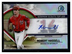 Robert Hassell [Autograph] #BTP-16 Baseball Cards 2023 Bowman Scouts Top 100 Prices