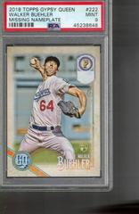 Walker Buehler [Missing Nameplate] #222 Baseball Cards 2018 Topps Gypsy Queen Prices