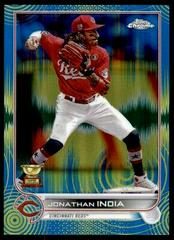Jonathan India [Sonic Blue Yellow Pulse] Baseball Cards 2022 Topps Chrome Prices