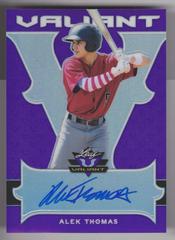 Alek Thomas [Autographs Purple] Baseball Cards 2018 Leaf Valiant Prices