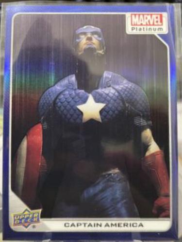 Captain America [Blue Rainbow] #13 Marvel 2023 Upper Deck Platinum