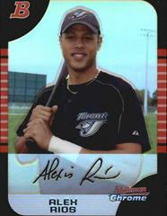 Alex Rios [Refractor] #44 Baseball Cards 2005 Bowman Chrome Prices