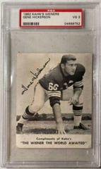 Gene Hickerson Football Cards 1962 Kahn's Wieners Prices