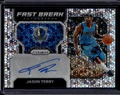 Jason Terry #FB-JTM Basketball Cards 2022 Panini Prizm Fast Break Autographs Prices