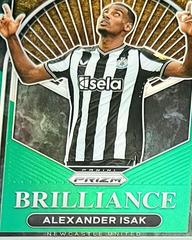 Alexander Isak [Green] #4 Soccer Cards 2023 Panini Prizm Premier League Brilliance Prices