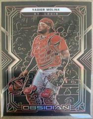 Yadier Molina [Red] #24 Baseball Cards 2022 Panini Chronicles Obsidian Prices