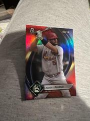 Albert Pujols [Red] #2 Baseball Cards 2022 Bowman Platinum Prices