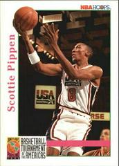 Scottie Pippen USA #345 Basketball Cards 1992 Hoops Prices