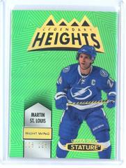 Martin St. Louis [Green] #LH-10 Hockey Cards 2021 Upper Deck Stature Legendary Heights Prices