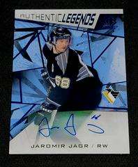 Jaromir Jagr [Blue Autograph] Hockey Cards 2021 SP Game Used Prices