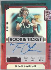 Trevor Lawrence [Autograph Red Zone] #101V Football Cards 2021 Panini Contenders Prices