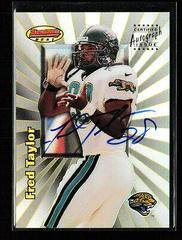 Fred Taylor [Refractor] #9b Football Cards 1998 Bowman's Best Autographs Prices