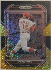 Pete Rose [Black Gold Shimmer] #33 Baseball Cards 2023 Panini Prizm Prices