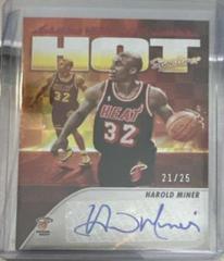 Harold Miner [Red] Basketball Cards 2023 Panini Hoops Hot Signature Prices