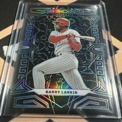 Barry Larkin [Carolina Blue] Baseball Cards 2023 Panini Chronicles Obsidian Prices