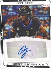 Quentin Johnston #ART-QJ Football Cards 2023 Sage Artistry Autographs Prices