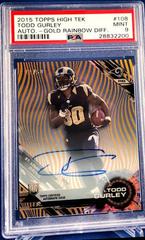 Todd Gurley [Autograph Gold Rainbow Diffractor] #108 Football Cards 2015 Topps High Tek Prices