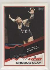 Brodus Clay Wrestling Cards 2013 Topps WWE Shirt Relics Prices