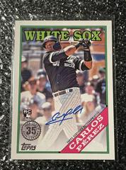 Carlos Perez #88BA-CP Baseball Cards 2023 Topps Update 1988 Autographs Prices