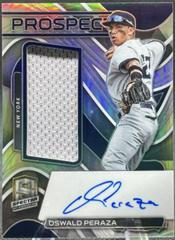 Oswald Peraza Baseball Cards 2022 Panini Chronicles Spectra Prospect Jersey Autographs Prices