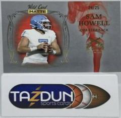 Sam Howell [Red Red] #SG-8 Football Cards 2022 Wild Card Matte Smoking Guns Prices