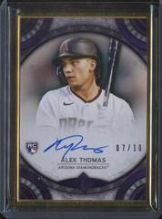 Alek Thomas [Purple] #TCA-AT Baseball Cards 2022 Topps Transcendent Collection Autographs Prices