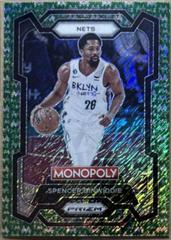 Spencer Dinwiddie [Green Millionaire Shimmer] #11 Basketball Cards 2023 Panini Prizm Monopoly Prices