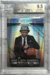 DE'Aaron Fox [Hyper Prizm] Basketball Cards 2017 Panini Prizm Luck of the Lottery Prices