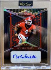 Nolan Smith [Rainbow Black] #AB-93 Football Cards 2023 Wild Card Alumination Draft Autographs Prices