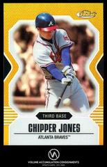 Chipper Jones [Gold Refractor] Baseball Cards 2007 Finest Prices